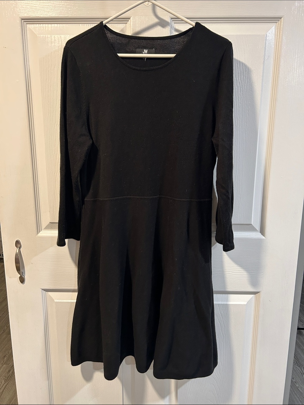 Jason Wu Black Long-Sleeve A-Line Dress